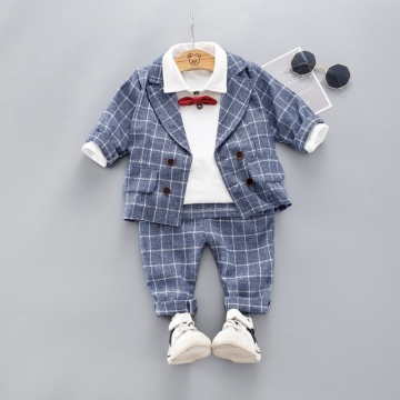Baby Boys Clothing Sets Newborn Cotton Wedding Tie Shirt+Tops+Pants 3pcs Suits for Boys Toddler Gentleman Infant Outfit Clothes