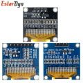 10pcs 0.96" SPI/IIC I2C Communicate White/Blue/Yellow blue 0.96 Inch OLED Module 128X64 OLED LCD Display Module For ARDUINO