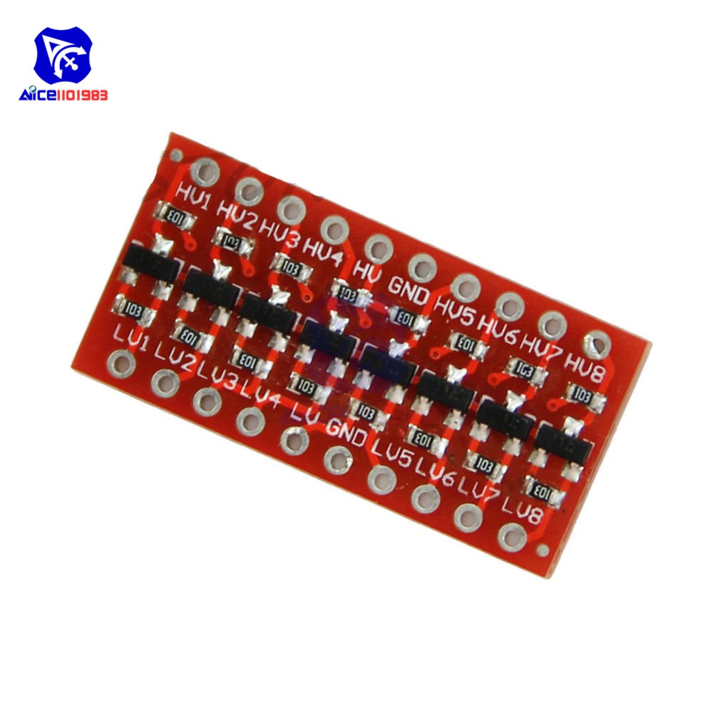 diymore 5PCS/Lot I2C IIC 8 Channel Logic Level Converter Module Bi-Directional Module For Arduino Step Up 3.3V To 5V