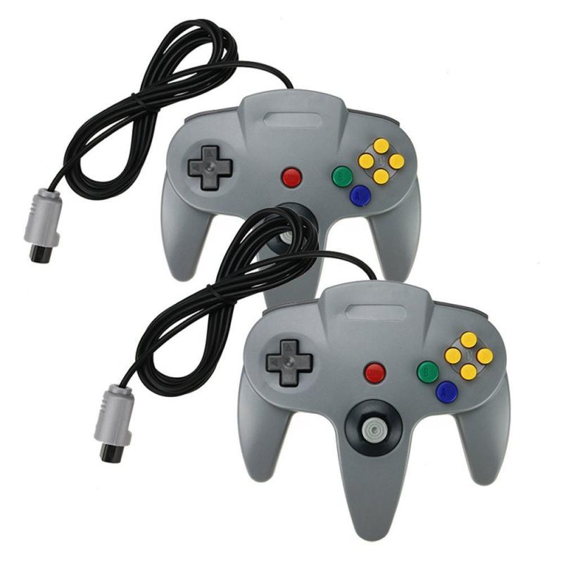 N64 Controller Joystick Gamepad Long Wired For Classic Nintendo-64 Console Games