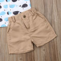 1-6Y Summer Toddler Baby Boys Clothes Sets Whale Tops T-Shirt Pants Shorts 2PCS Outfits