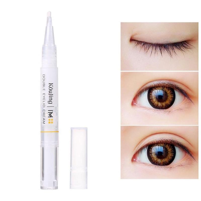 2.5g Double Eyelid Gel Styling Cream Double Head Eyelids Glue Waterproof Long Lasting Magical Eye Lids Cream Makeup Tool