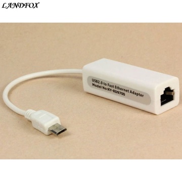 New Micro Mini 5pin USB To RJ45 10/100M Ethernet Network Adapter For SamsungTable PC Hot Sale Drop shipping