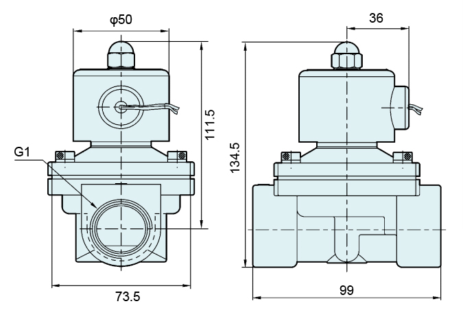 2S250-25 Normally Closed NBR Diaphragm Solenoid Valve