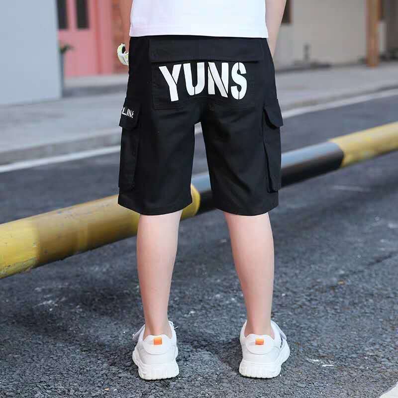 EACHIN Baby Boys Shorts Summer Boys Sport Shorts Elastic Waist Pants Calf Length Trousers Teens 3-14 Years Old Children Clothes