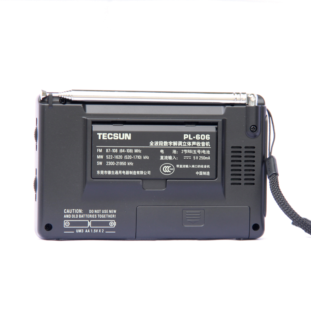 Tecsun PL-606 Digital PLL Portable Radio FM Stereo/LW/SW/MW DSP Receiver Internet Radio FM:64-108 MHz/LW: 153-513 kHz Radio