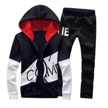 Sportswear Men set Letter Sportswear Sweatsuit Large Size Sporting Suits Tracksuit Male Track Suit Jacket Hoodie With Pants