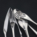 Silver Mirror Metal Dinnerware 304 Stainless Steel Flatware Steak Knife Dessert Fork Tea Spoon Restaurant Accessories Dinner Set