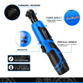 PROSTORMER 40NM Electric Wrench 3/8 Angle Drill Screwdriver Cordless Ratchet Wrench Scaffolding Screwdriver Bits Socket Sets