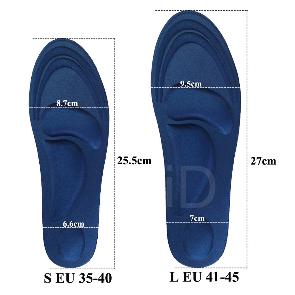 EiD 5D Stretch Memory Foam Deodorant Running Cushion Insoles For Feet Man Women Insoles For Shoes Sole Orthopedic Pad Unisex