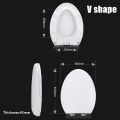 Universal Toilet Seat Cover Plate Slow Down Toilet Seats Lid U-shape V-shape O-shape Thickened Vintage Toilet Seat Accessories