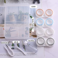 4Pairs Contact Lens Case Candy Colored Many Styles Eye Contact Lens Box Travel Contact Lenses Case Women