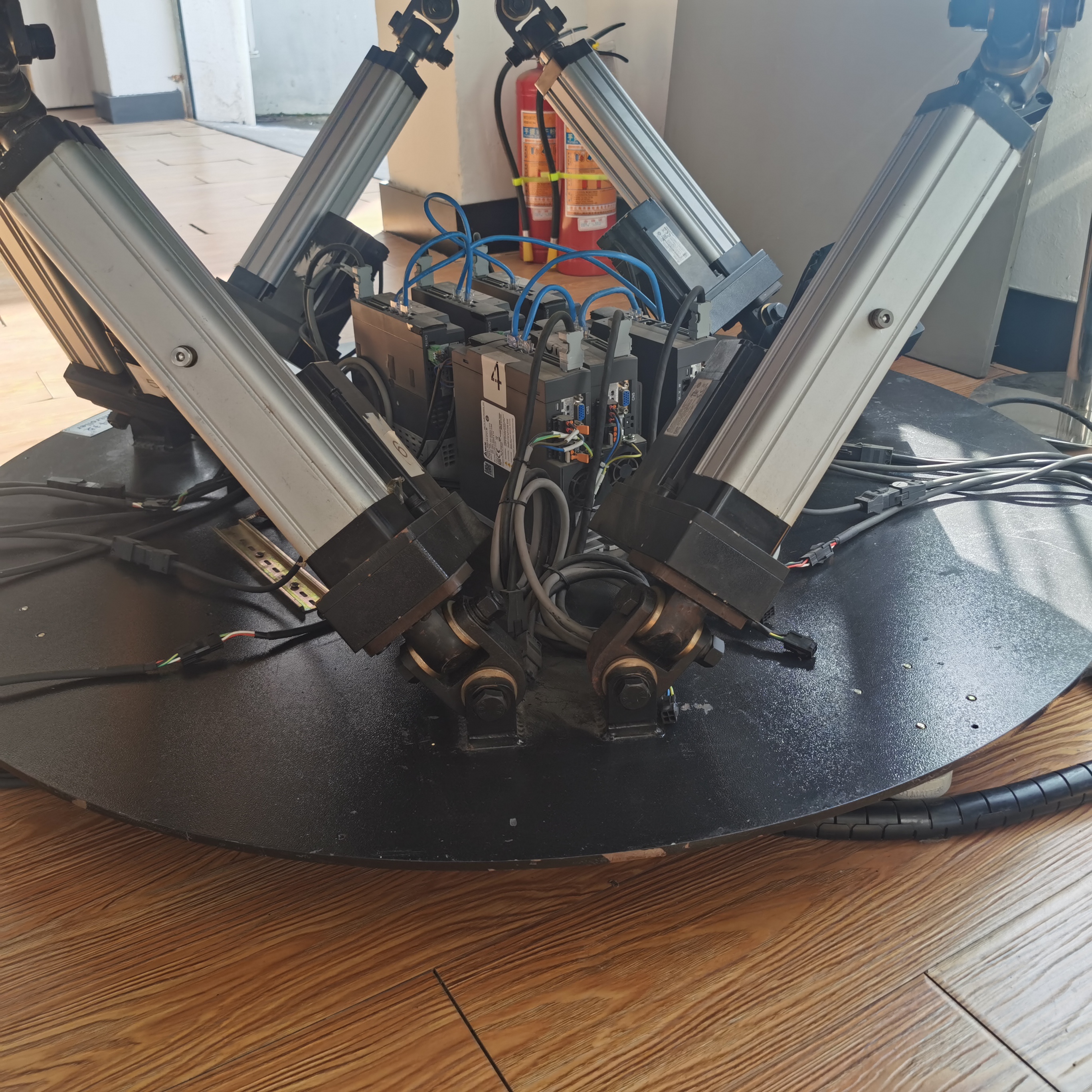 immersive experience design 6dof motion platform for vr simulator electric cylinder actuator linear with ac servo motor1