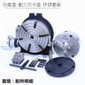 Universal indexing table rotary table with three-jaw/four-jaw chucks Divider head 4/6/8/10/12/14 inch