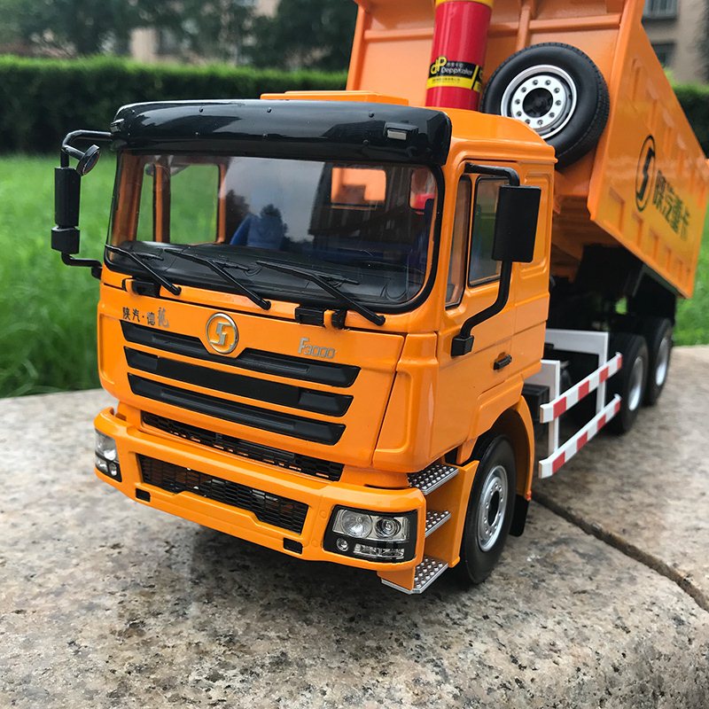 Exquisite 1:24 Heavy Duty Truck SHACMAN Delong F3000 Dump Truck Construction Vehicles Diecast Toy Model Collection,Decoration