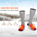 Rechargeable Electric Heating Warm Socks Adjustable Temperature Lithium Battery Infrared Sport Socks For Unisex Foot Warmer