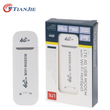 TIANJIE 3G 4G GSM UMTS Lte Usb Wifi Modem Dongle Car Router Network Adaptor With Sim Card Slot