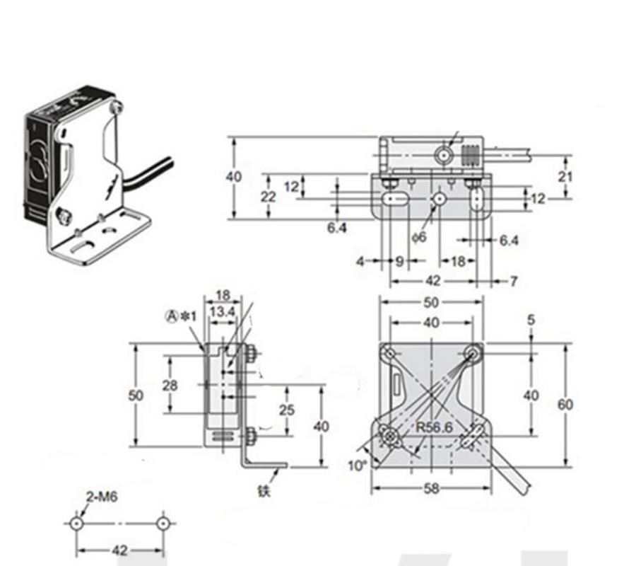 A Set 20-500cm 12-250V N/O N/C E3JK-5DM1-5L Optoelectronic Switch Proximity Sensor
