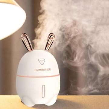 Air Humidifier Cute Rabbit 300ML Quiet 7 Color Night Light Aroma Essential Oil Diffuser Air Purifier Mist Maker for Home Office