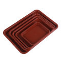 1pc Sand Balcony Flower Pots Tray For Plastic Rectangle Flower Pots Tray Suitable S & M & L red