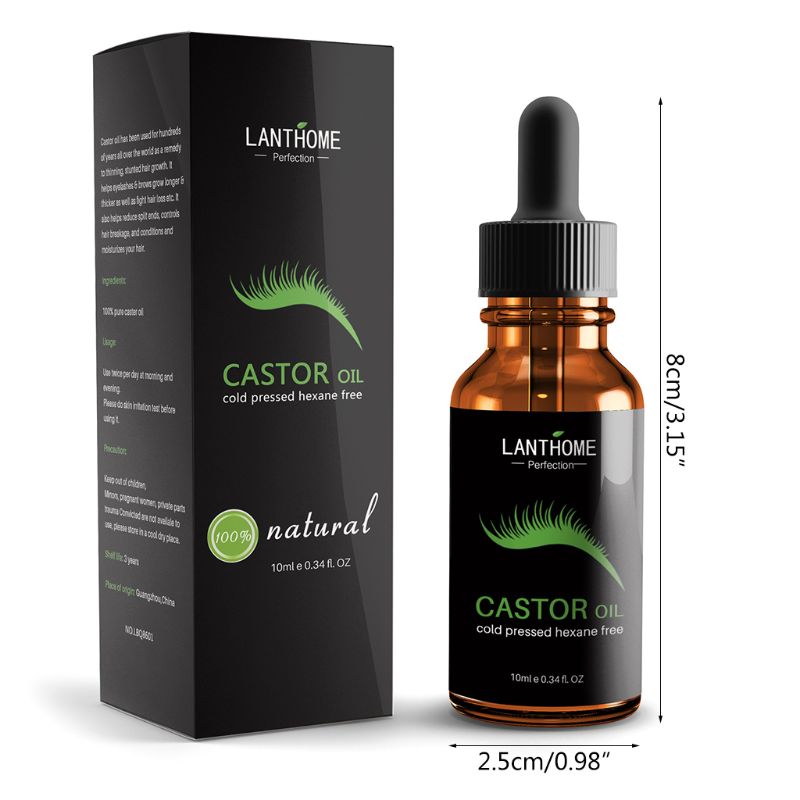 Castor Oil Eyelash Growth Serum Hair Enhancer Reduce Loss Cream for Eyebrow Q81B