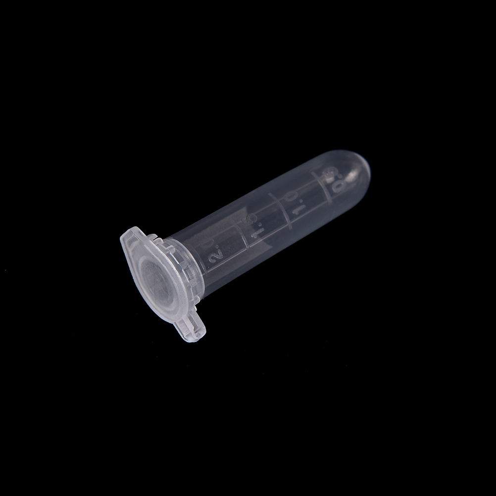 2ml 200 Lab Clear Micro Plastic Test Tube for Laboratory Sample Specimen Lab Supplies Centrifuge Vial Snap Cap Container