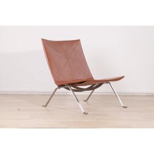 Cognac Leather Poul Kjaerholm PK22 Easy Chair Replica