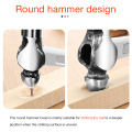 High Carbon Steel Round Head/Flat Head Dual Purpose Hammer Multifunctional Hand Tool Tpr Cushion Type Handle Round Head Hammer