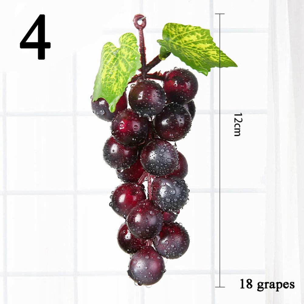 Artificial Fruit Fake Green Grapes Plastic Fake Decorative Fruit Lifelike Home Wedding Party Garden Decor Mini Simulation Fruit