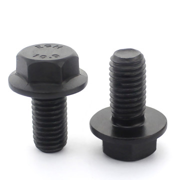 10.9 Hexagonal Flange Bolts Flange Screws Hexagonal Belt Pad M6*12/16/20/25/30/35/40