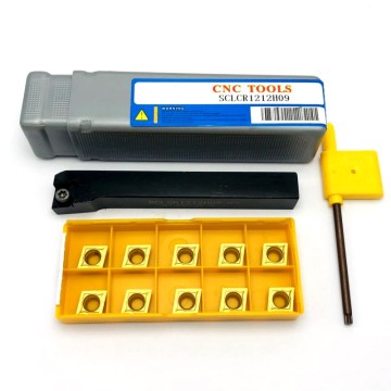 SCLCR1212H09 SCLCR1616H09 SCLCR2020K09 screw type 95 degree external turning tool holder +10pcs CCMT09T304 cutting insert