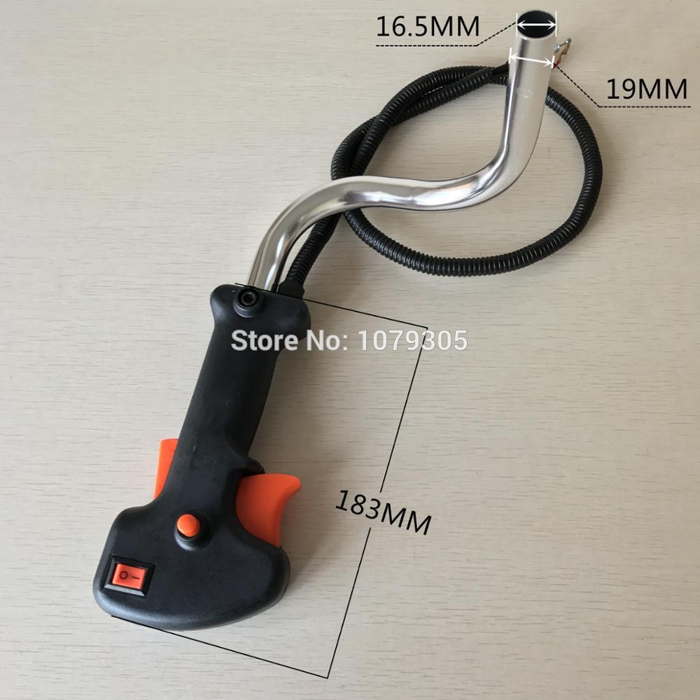 140 GX35 Brush cutter grass trimmer 19mm Handle Switch Throttle Trigger Cable Fit for 26mm Trimmer