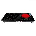 220V 2200W electric induction cooker cooktop stove cookware hob ceramic stove with 2 cookers