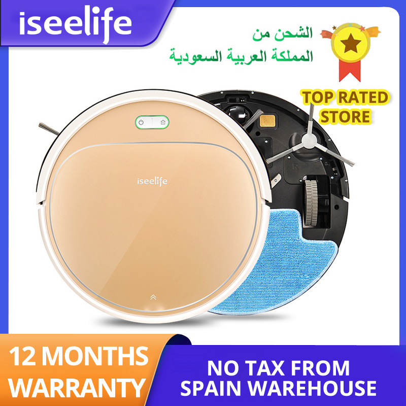 ISEELIFE 1300PA Smart Robot Vacuum Cleaner 2in1 for Home Dry Wet Water Tank brushless motor Intelligent Cleaning ROBOT ASPIRADOR