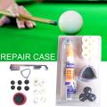 Pool Cue Tip Repair Tool Kit Billiards Supplies Tip Sander Glue File Cue Tips Splint Set Snooker Cue Repair Accessories