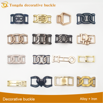 Personalized Glossy Zinc Alloy Shoe Buckle Design