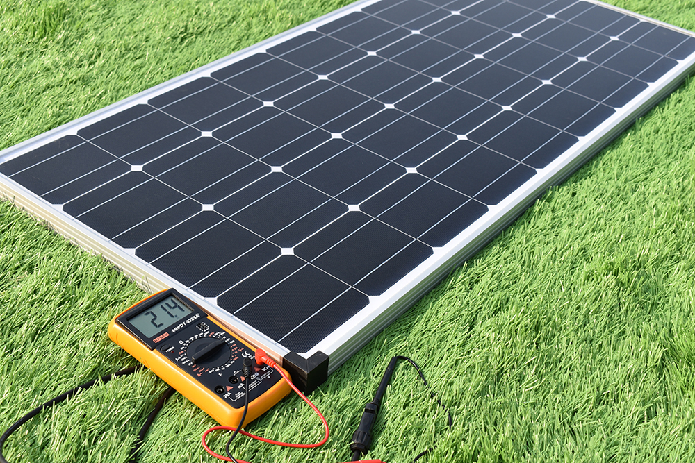 Glass Solar panel 200W 300W 400W 100W Rigid Solid Panel Solar Monocrystalline PV Photovoltaic 12V 24V Battery Charger