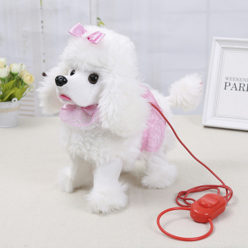 Robot Dog Toys Electronic Plush Puppy Walk Bark Poodle Toy Funny Soft Cute Animal Pet For Children Birthday Gift