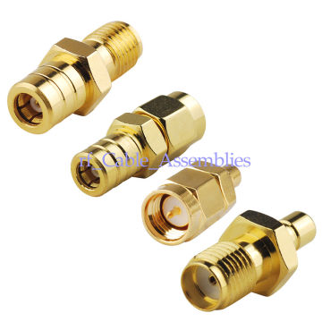 Superbat 4pcs/set Kit Adapter SMB-SMA Jack F Plug M Kit Connector for Communication