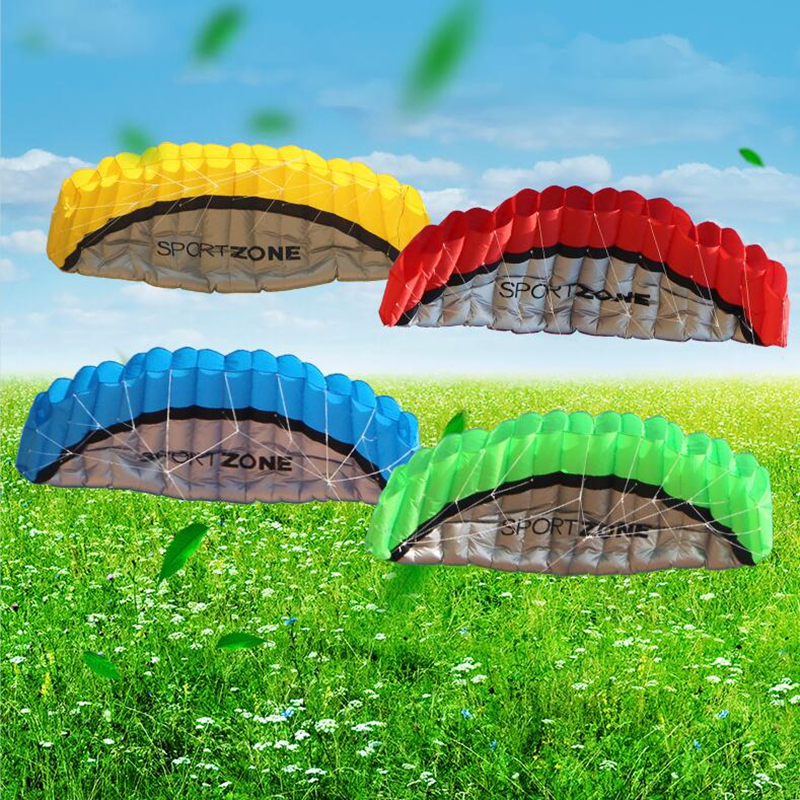 free shipping high quality 2.5m Dual Line Stunt Sport soft Kite with control bar kitesurfing outdoor toys flying kiteboard