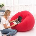 43.3 Large Inflatable Sofa Chair Bean Bag Flocking PVC Garden Lounge Beanbag Adult Outdoor Furniture Camping Backpacking Travel