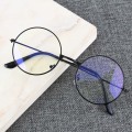 Unisex Vintage Round Reading Glasses Metal Frame Retro Personality College Style Eyeglass Clear Lens Eye Glasses Frames