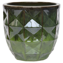 Round Diamond Pot Customized Ceramic Round Pots Ceramic