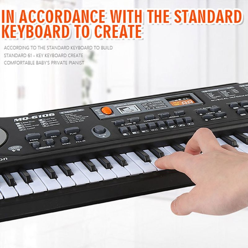 61 Key Music Electronic Keyboard Digital Piano Organ with Microphone Electronic Keyboard