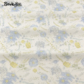 Booksew 100% Cotton Fabric Twill Blue Flower Design Home Textile Material Bedding Clothing Baby Quilting Sewing Patchwork