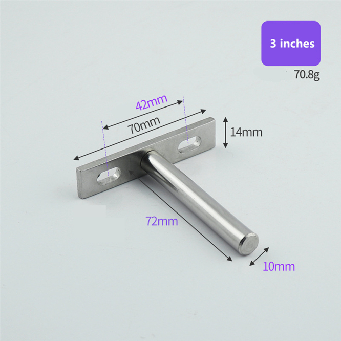 High-quality support Heavy Tool 3/4/5 inch Concealed Floating Wall Shelf Support Metal Brackets Home improvement supplies