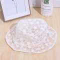 2020 New Korean Lace Hat for Women Soft Lace Hollow out Flower Wide Brim Sun Hats Floppy Summer Hat Dress Lace Ladies Bucket Hat