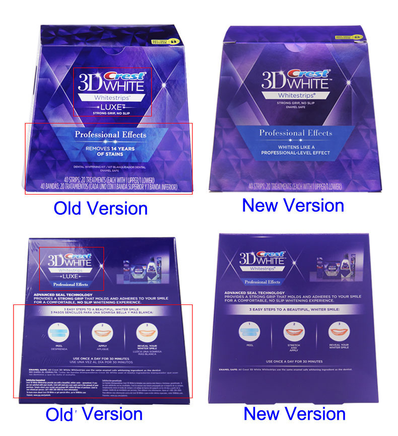 VIP Drop 3D White Whitestrips Luxe Professional Effects Teeth Whitening Strips Free Shipping