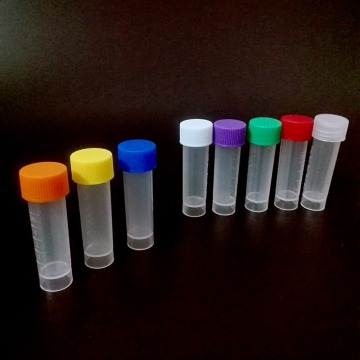 5 ml freezing tubes centrifuge tube Cryotube with colorful screw cap 50 piece