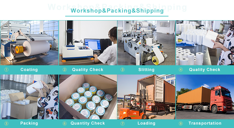 thermal shipping label roll production process